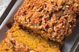 PUMPKIN PECAN STREUSEL BREAD – The Southern Woman Cooks