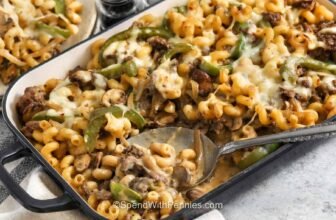 Philly Cheesesteak Casserole